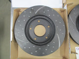 RDA Slotted & Dimpled Front Brake Rotor Pair To Suit Mitsubishi Nimbus New Part