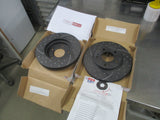 RDA Slotted & Dimpled Front Brake Rotor Pair To Suit Mitsubishi Nimbus New Part