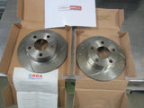 RDA Slotted & Dimpled Rear Brake Rotor Pair To Suit Audi A6 / RS6 / S6 New Part