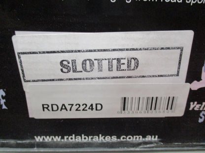 RDA Slotted & Dimpled Rear Brake Rotor Pair To Suit Audi A6 / RS6 / S6 New Part
