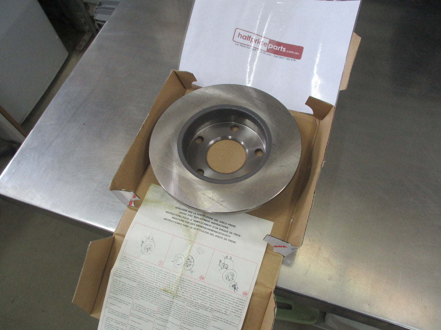 RDA Standard Rear (Single) Disc Rotor To Suit Audi A8 Quattro 2.5 TD New Part