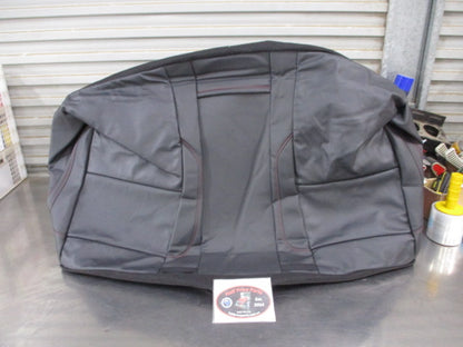 LDV T60 Genuine Leather Rear Seat Cushion Trim Cover (Black With Red Stitching) New Part