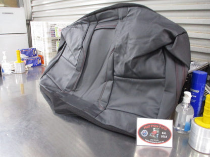 LDV T60 Genuine Leather Rear Seat Cushion Trim Cover (Black With Red Stitching) New Part