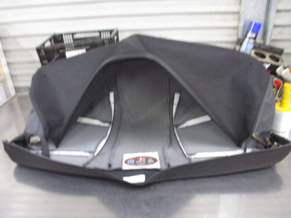 LDV T60 Genuine Leather Rear Seat Cushion Trim Cover (Black With Red Stitching) New Part