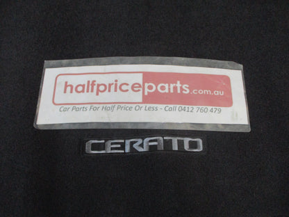 Kia Cerato YD Genuine Rear Cargo Carpet Mat New Part