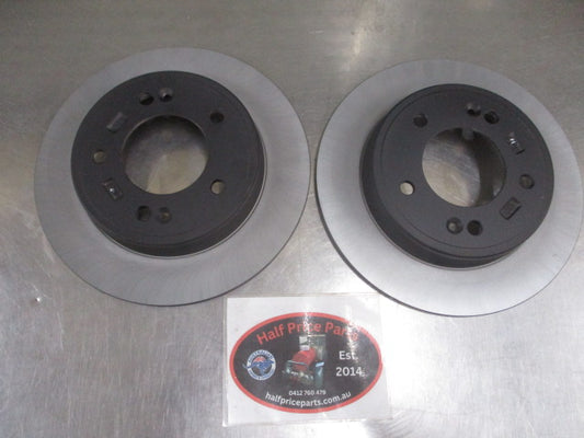 Hyundai Elantra-Venue-Kona-Veloster/Kia Cerato-Seltos-Soul Genuine Rear Disc Rotor Pair New Part