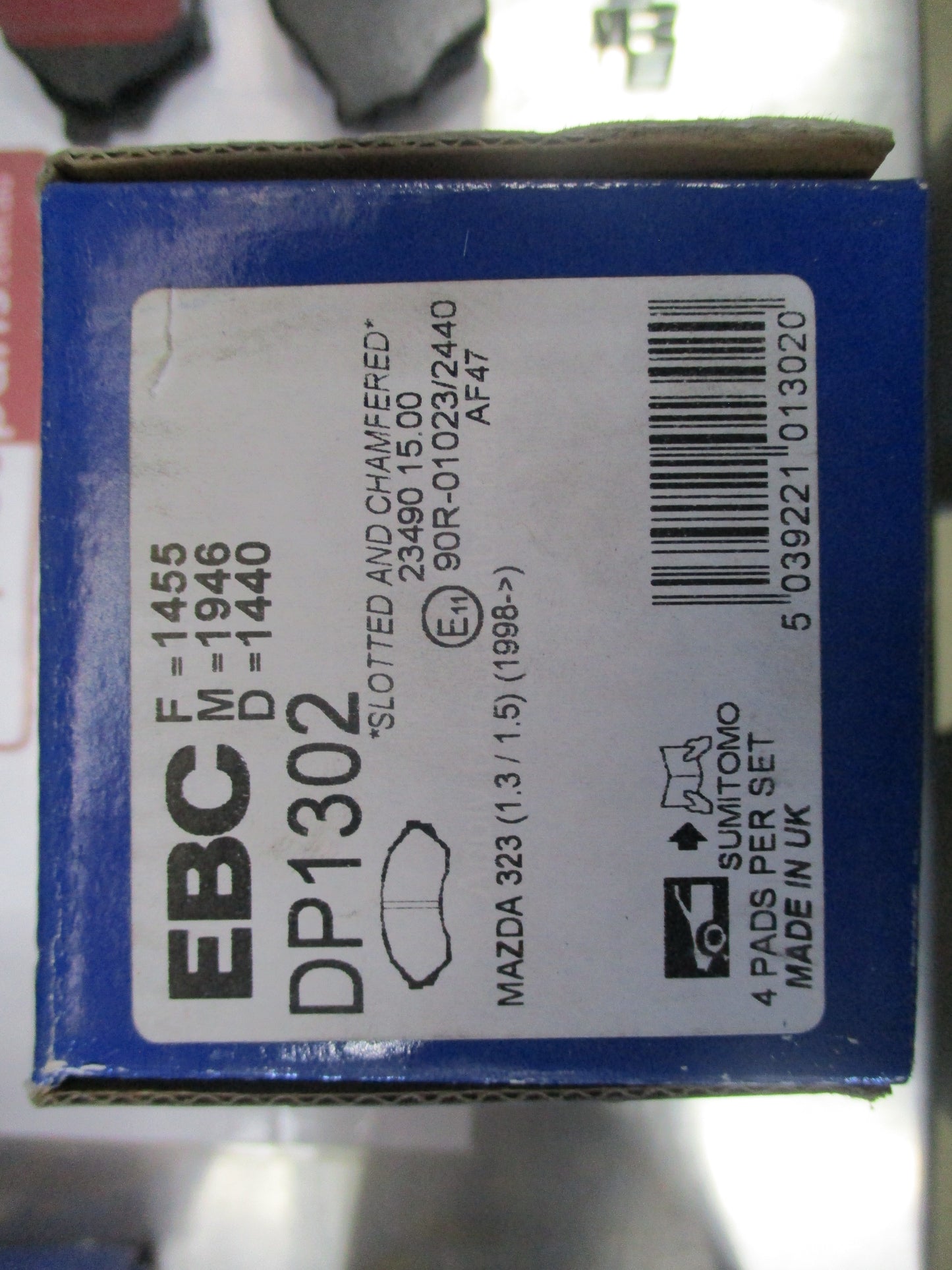 EBC Ultimax Front Brake Pads To Suit Mazda 323 New Part