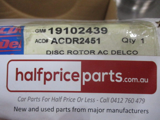 ACDelco Genuine Front Disc Brake Rotors Suits Hyundai Getz New Part