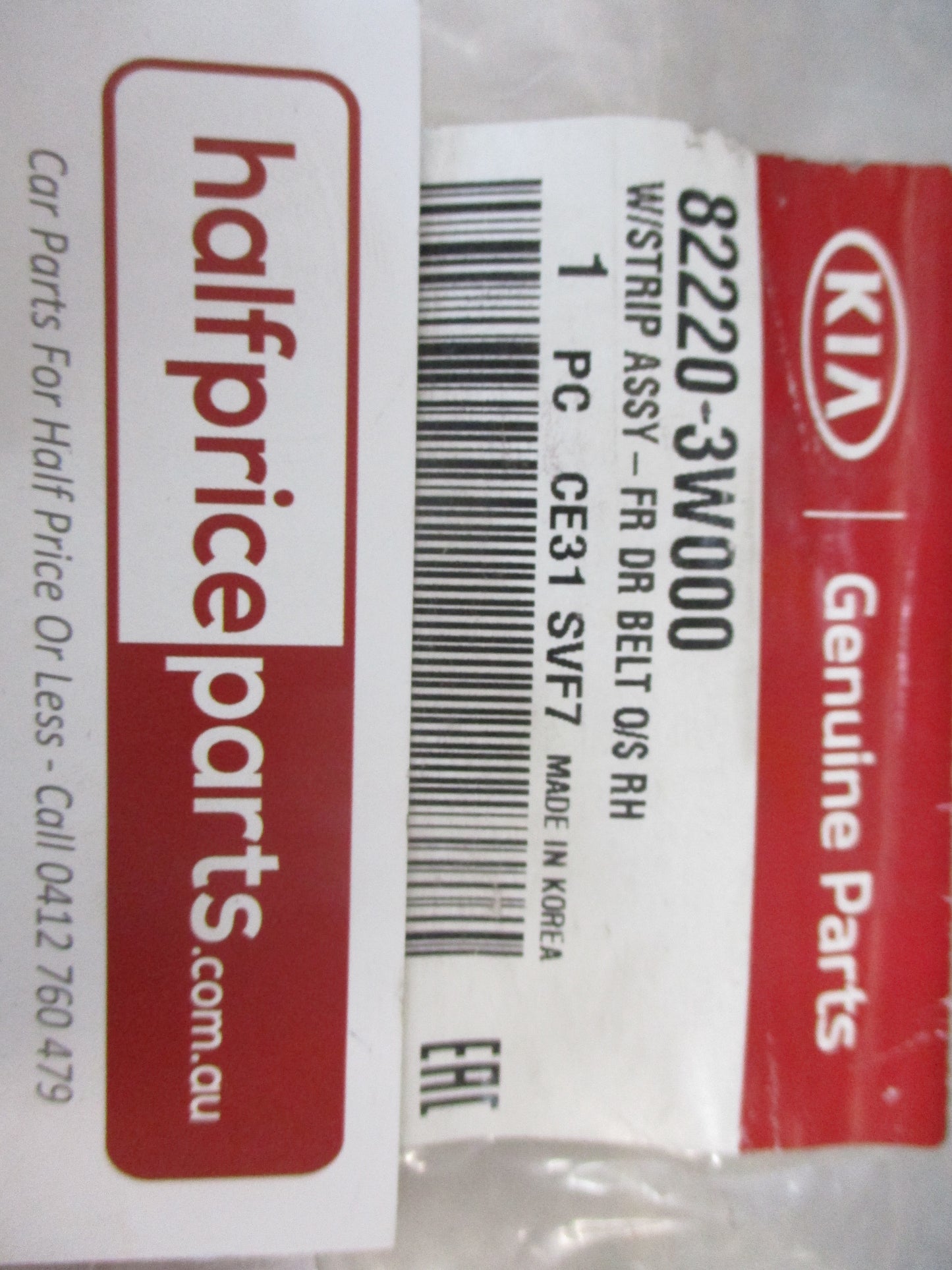 KIA Sportage Genuine Right Hand Front Door Weather Strip Moulding New Part