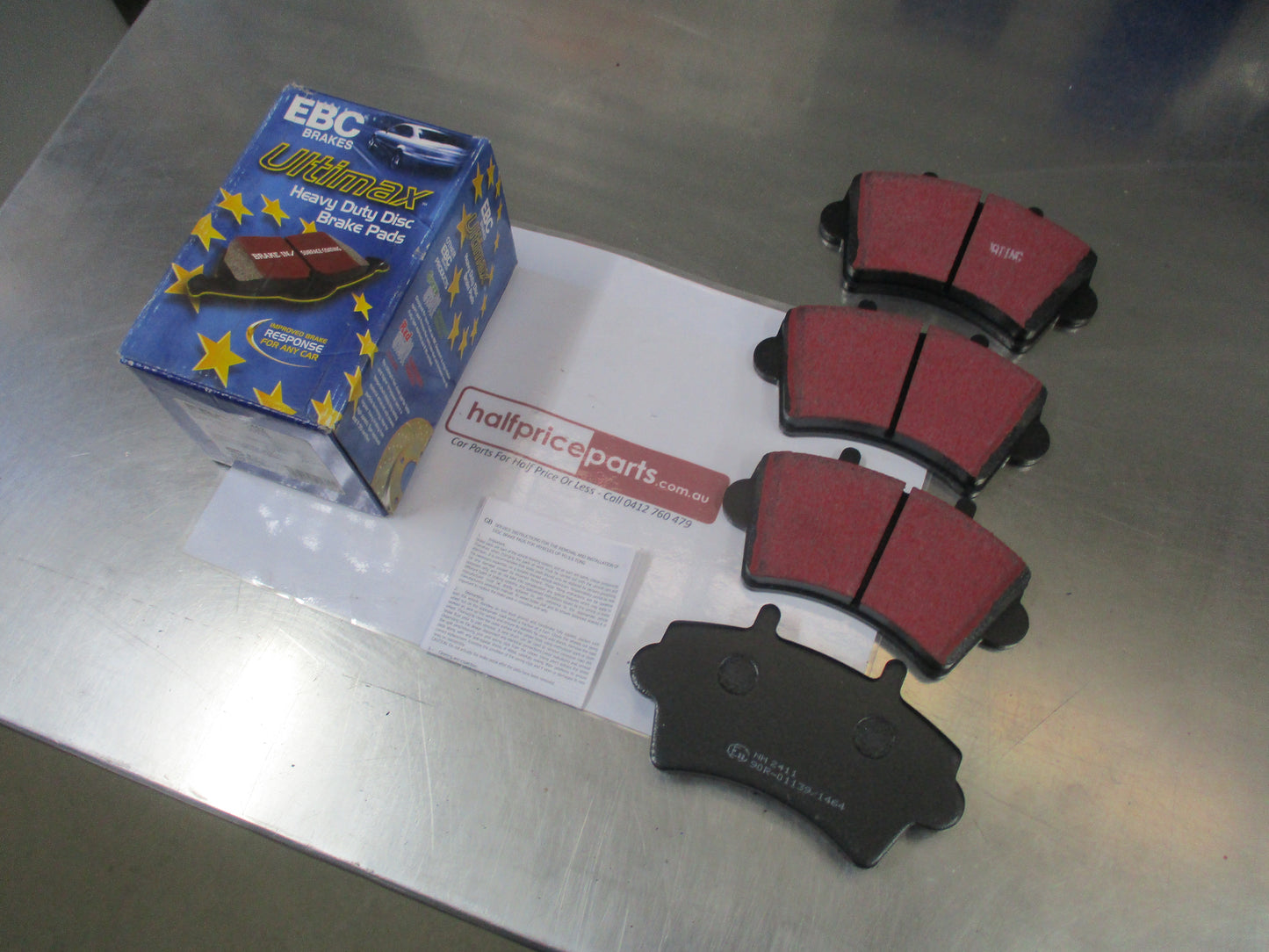 EBC Ultimax Front Brake Pad Set To Suit Nissan Interstar / Renault Master New Part