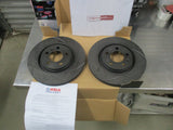 RDA Front Slotted & Dimpled Brake Rotors (Pair) To Suit Volkswagen Golf / Bora / Beetle New Part
