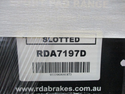 RDA Front Slotted & Dimpled Brake Rotors (Pair) To Suit Volkswagen Golf / Bora / Beetle New Part