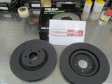 RDA Slotted & Dimpled Front Disc Rotors (Pair) To Suit Mitsubishi Evo X New Part