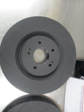 RDA Slotted & Dimpled Front Disc Rotors (Pair) To Suit Mitsubishi Evo X New Part