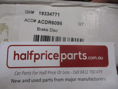 AcDelco Front Disc Brake Rotors (Pair) Suits Kia Cerato TD New Part