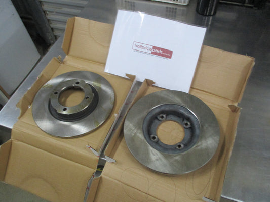 RDA Front Standard Disc Rotor Pair To Suit Mazda E1400 / E2200 New Part
