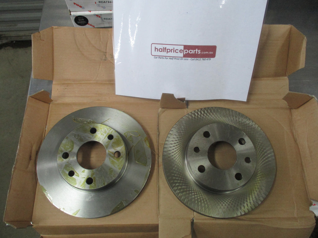 RDA Standard Front Disc Rotors (Pair) To Suit Holden Piazza New Part ...