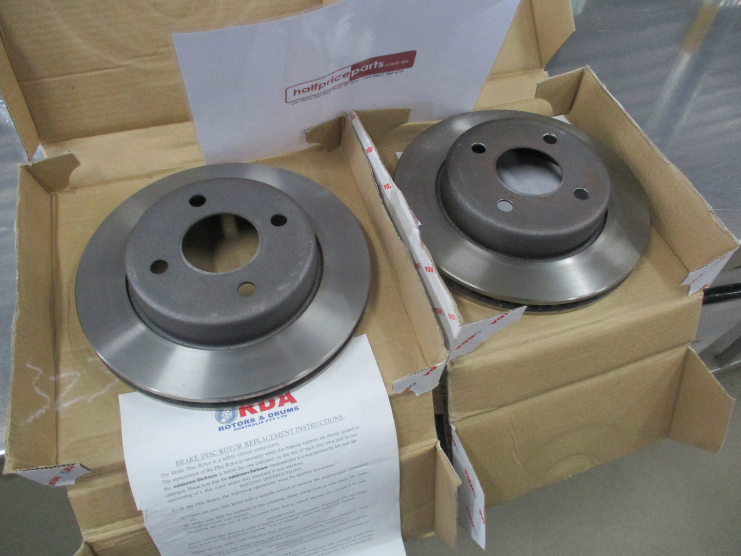 RDA Rear Disc Rotors (Pair) Standard Suits Ford Thunderbird New Part