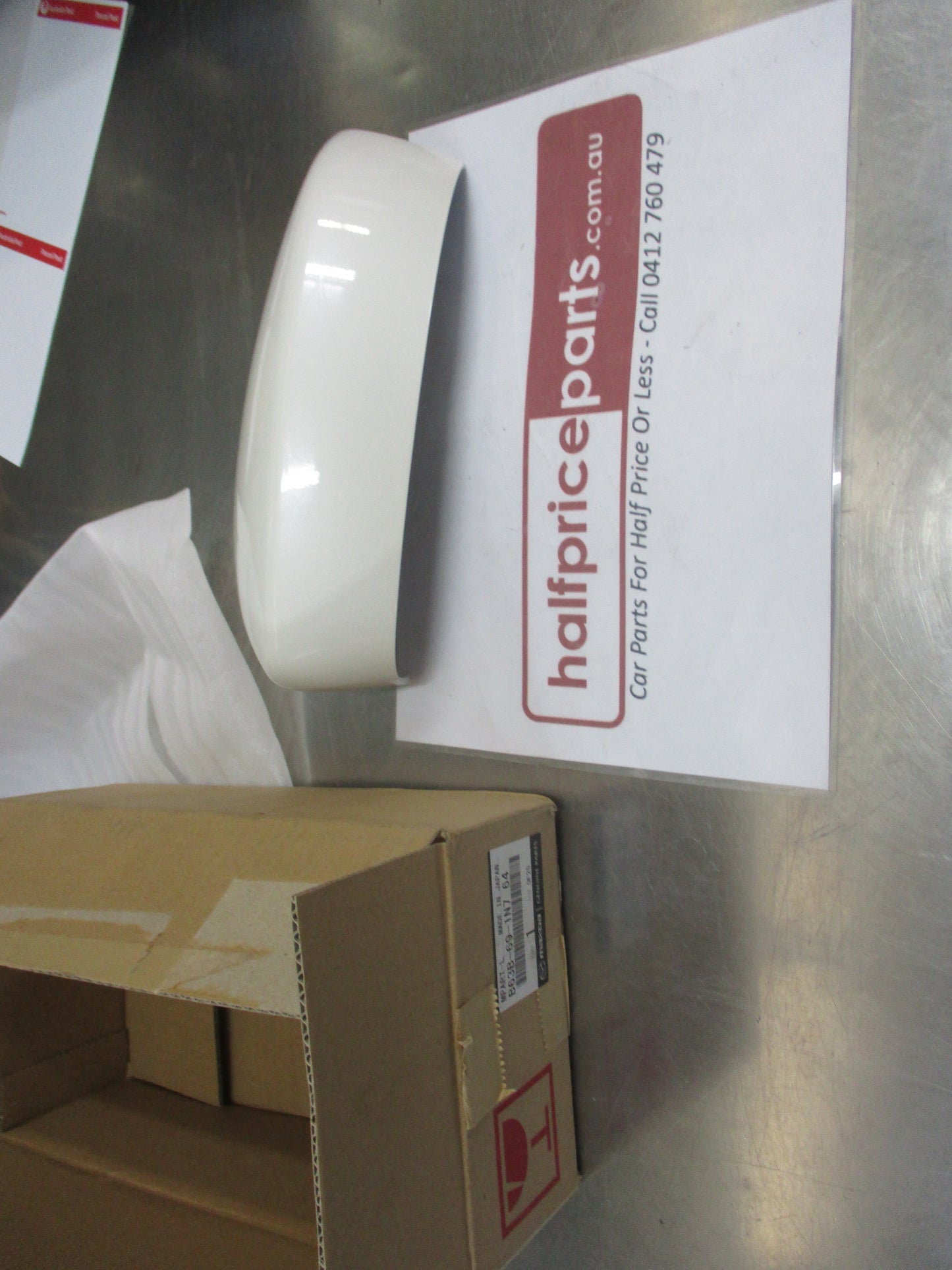 Mazda 6 Genuine Passenger Side Mirror Scalp (Snowflake White Pearl) New Part