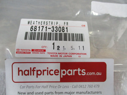 Toyota Camry Genuine Inner Right Hand Weatherstrip New Part