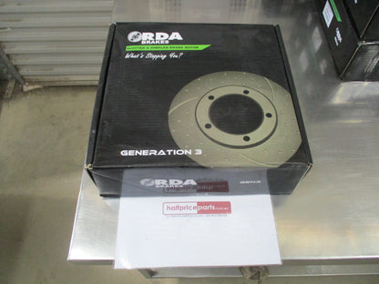 RDA Slotted & Dimpled Front Brake Rotors To Suit Holden VE HSV Series 2 / VF SS Redline With Front Brembo Set Up New Part