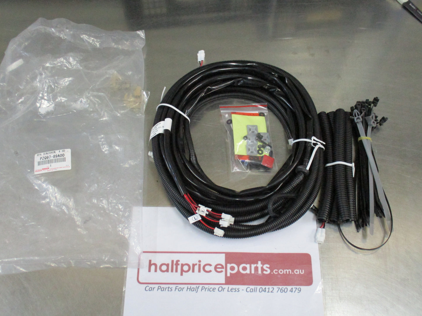 Toyota Hilux Genuine Rear Park Assist Wiring Harness ONLY (4 Heads) New Part