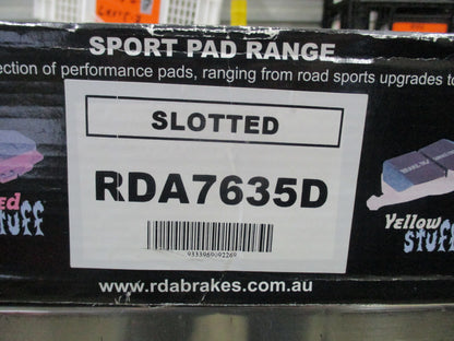 RDA Slotted & Dimpled Front Disc Rotors (Pair) To Suit Chrysler Voyager New Part