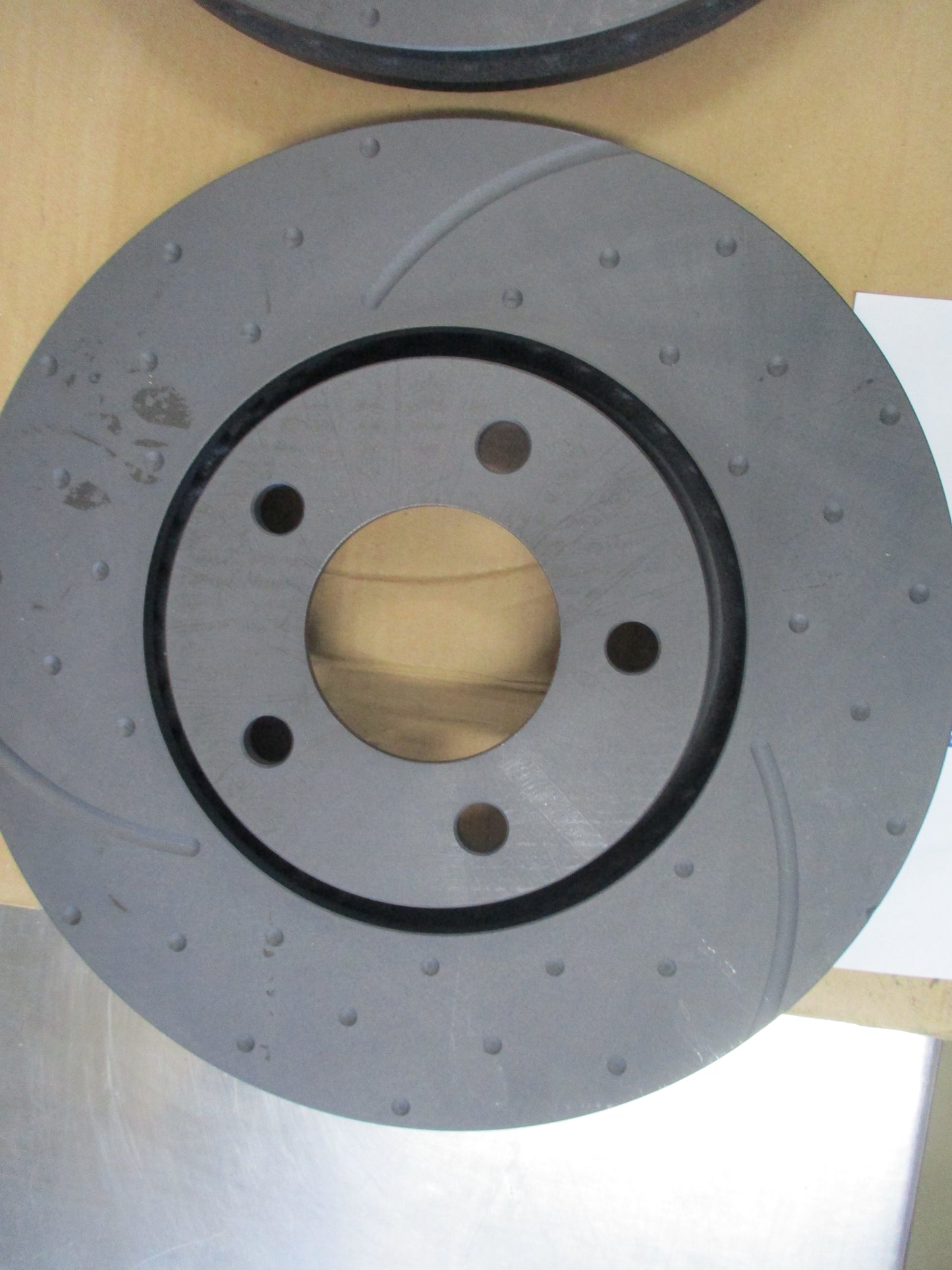 RDA Slotted & Dimpled Front Disc Rotors (Pair) To Suit Chrysler Voyager New Part