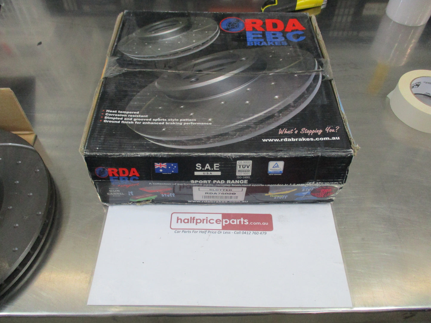 RDA Front Slotted & Dimpled Disc Rotor To Suit Honda S2000 AP1 New Part
