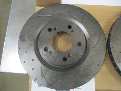 RDA Front Slotted & Dimpled Disc Rotor To Suit Honda S2000 AP1 New Part