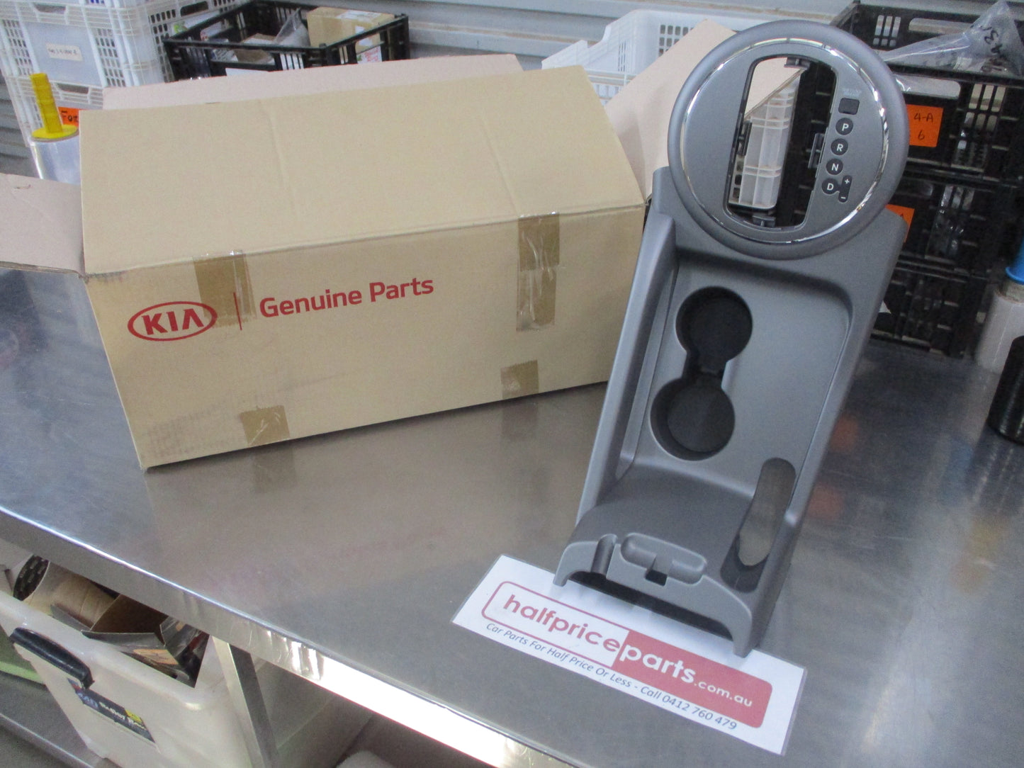 Kia Sportage Genuine Upper Console Trim Cover Assembly (SL Med Metal) New Part