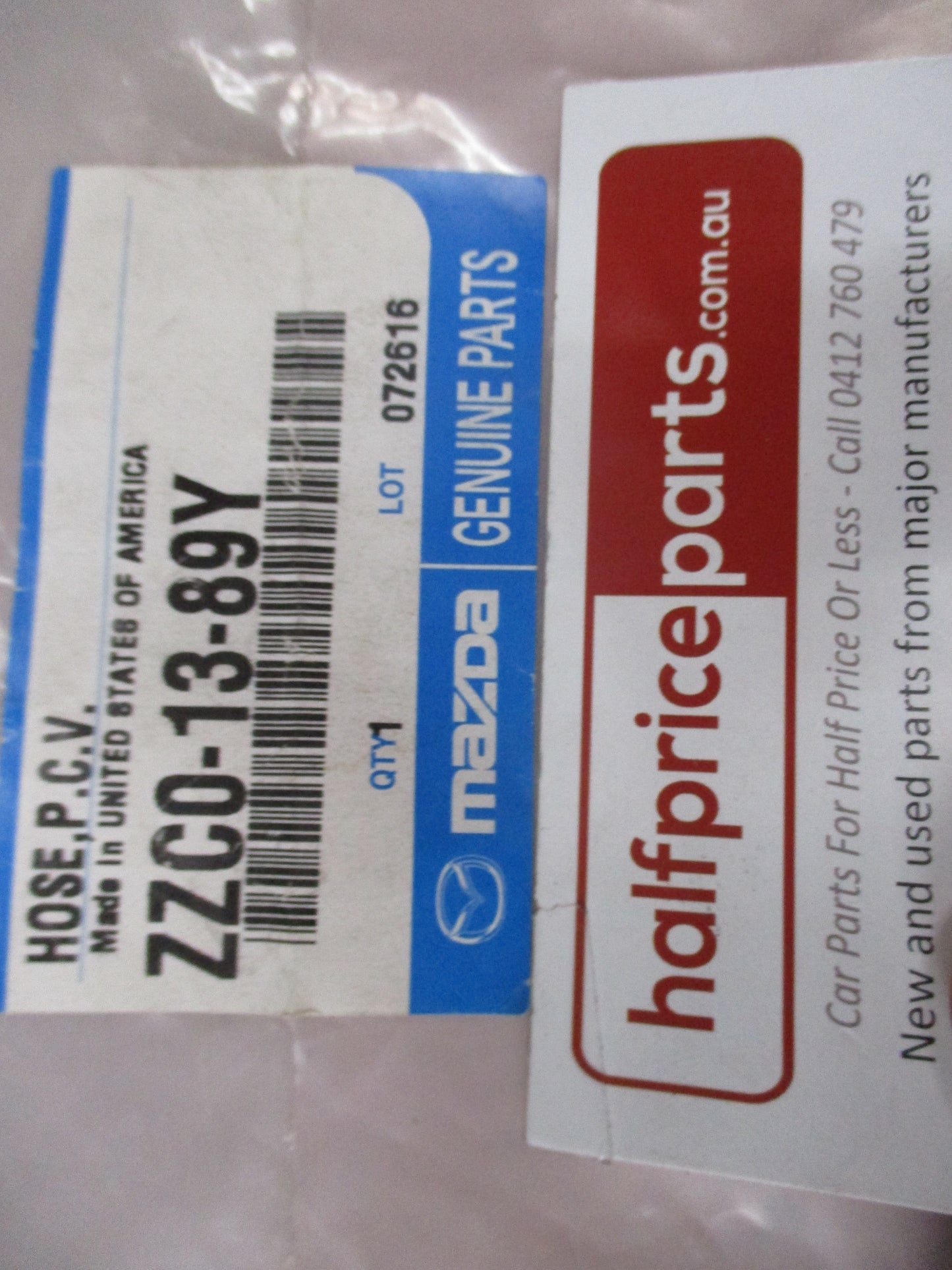 Mazda Tribute V6 Genuine PCV Valve Hose New Part