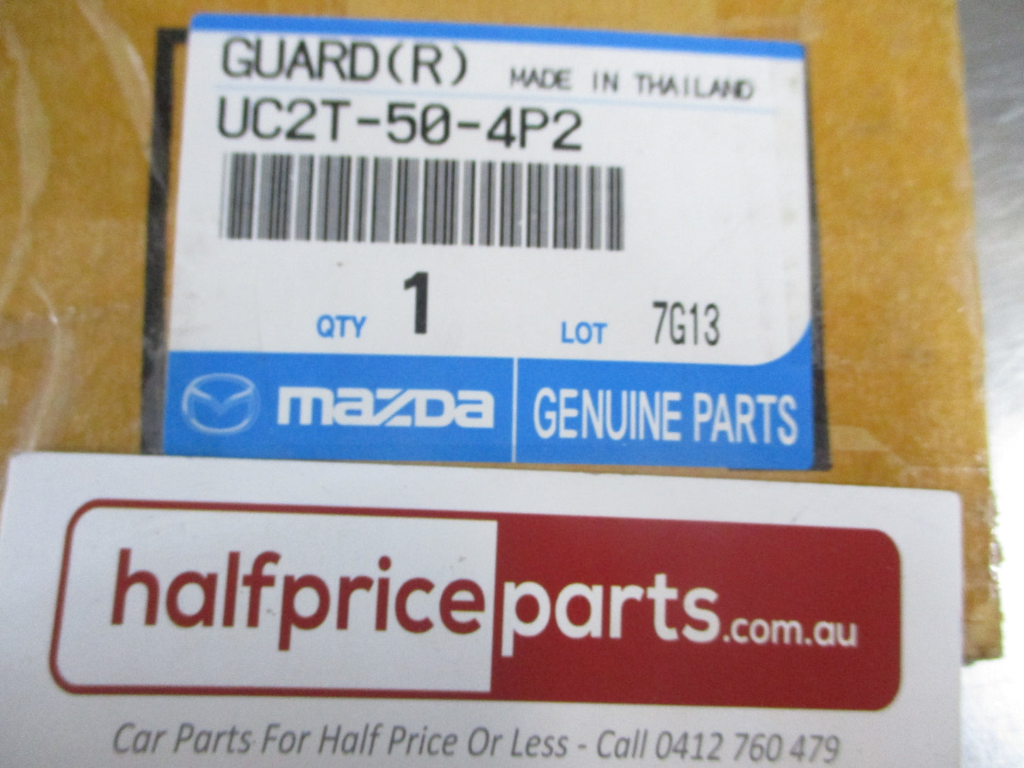 Mazda BT-50 Genuine Right Hand Front Panel Stone Guard New Part