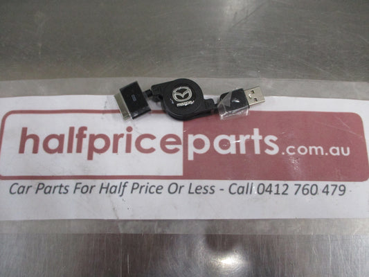 Mazda Genuine Audio Retractable IPhone 4 USB Cable New Part