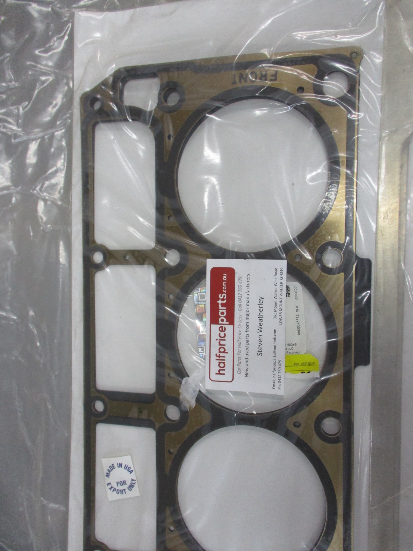 Holden Commodore VT/VX/VY/VZ 6.0 LS2/L98/L77 Genuine Head Gasket New Part