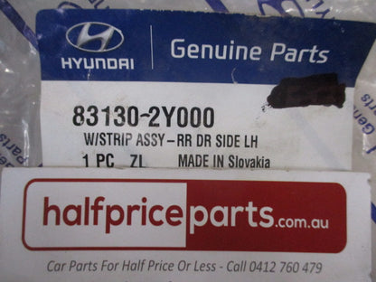 Hyundai ix35 Genuine Left Hand Rear Door Weather Strip Rubber New Part