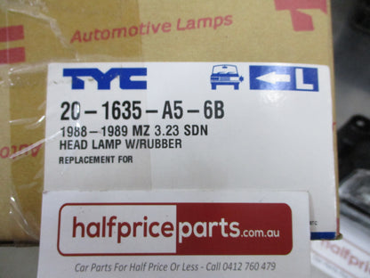 TYC Left Hand Front Head Light Assembly Suit Mazda 323 Sedan New Part