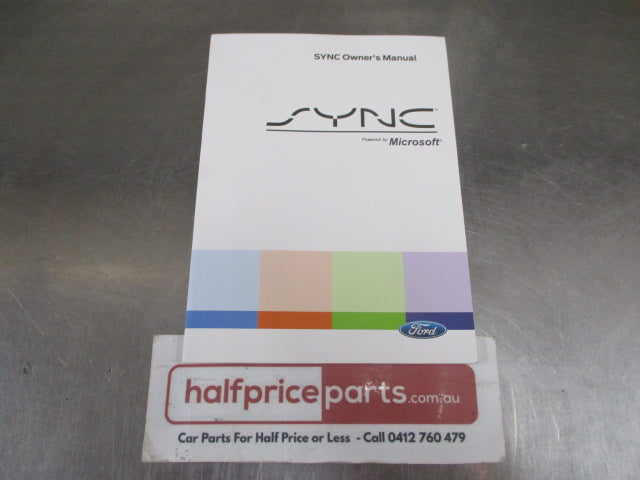 Ford SYNC Owners Manual New Part
