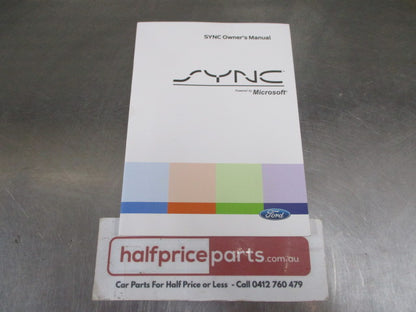 Ford SYNC Owners Manual New Part