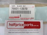 Toyota Corolla/Blade Genuine No.1 Right Hand Black Out Tape New Part
