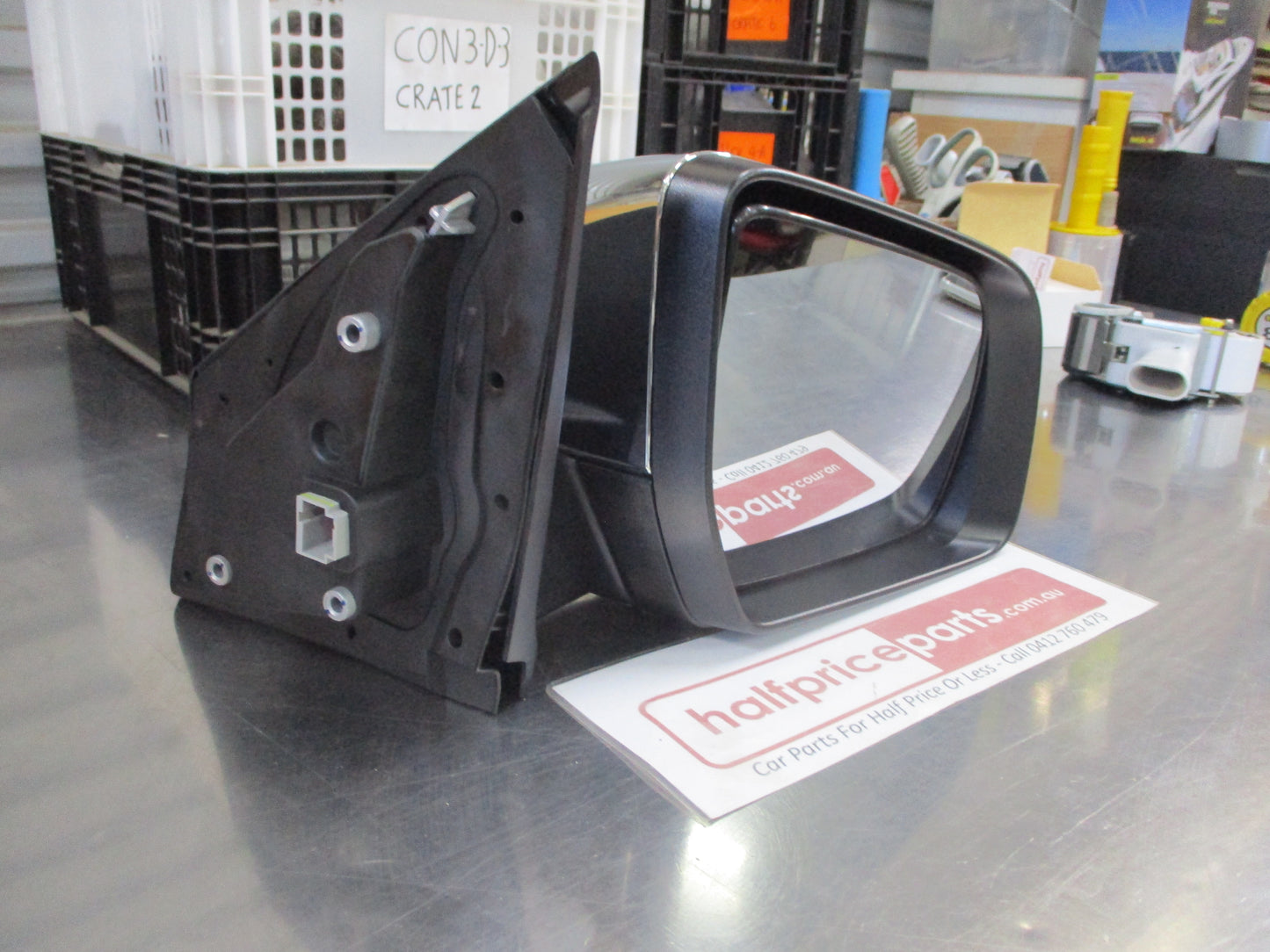 Mazda BT-50 UR/UP Genuine Chrome Right Hand Front Mirror Assembly New Part