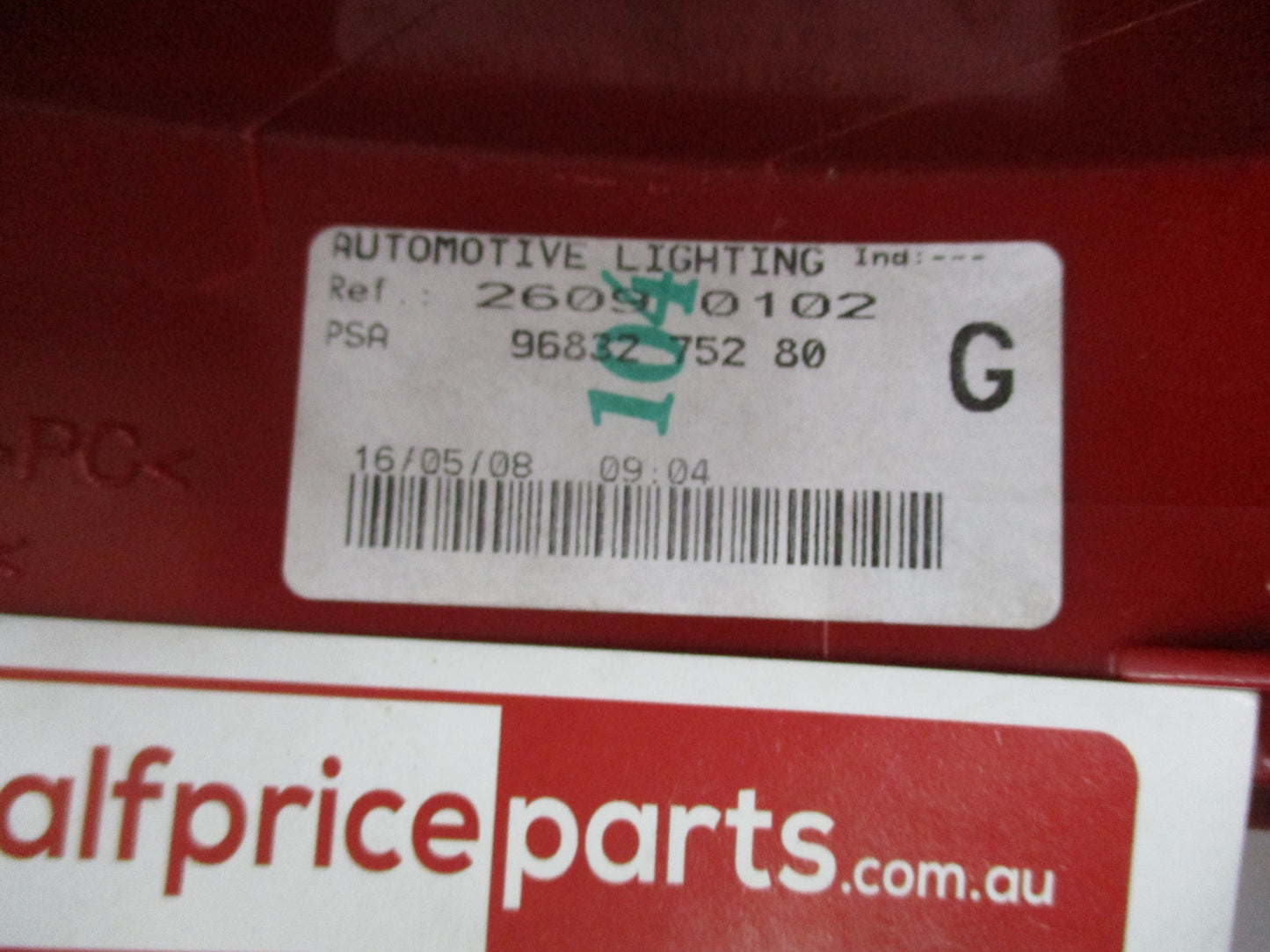 Peugeot 407 Genuine Left Hand Rear Tail Light New Part