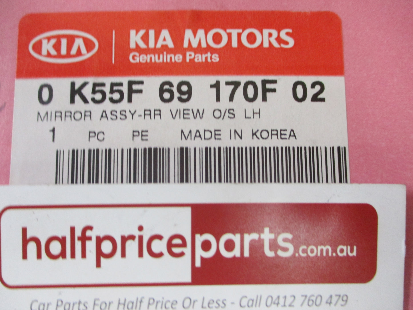Kia Carnival Genuine Left Hand Outer (Passenger) Electric Mirror New Part