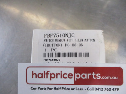 SSS Auto 1 Button With Illumination 6 Pin Suits Ford FG Falcon/SX/SY Territory New Part