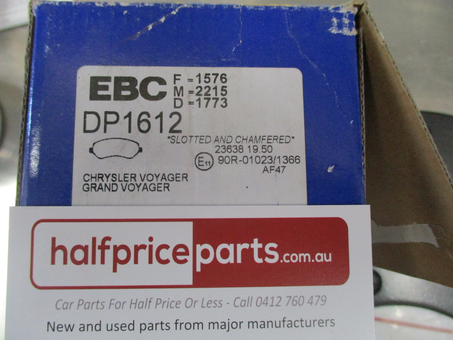 EBC Ultimax Front Brake Pads Suits Jeep Cherokee/Chrysler Voyager New Part