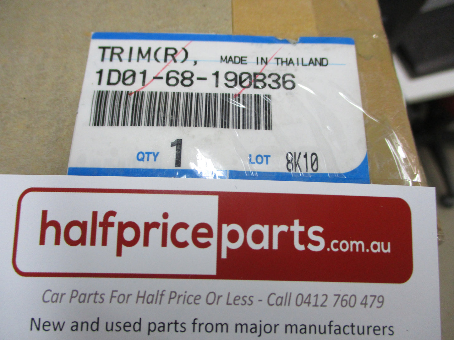 Mazda BT-50 Genuine Right Hand Upper B-Pillar Trim New Part