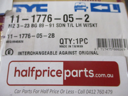 TYC Left Hand Combination Tail Light Suits Mazda 323 BG Sedan New Part