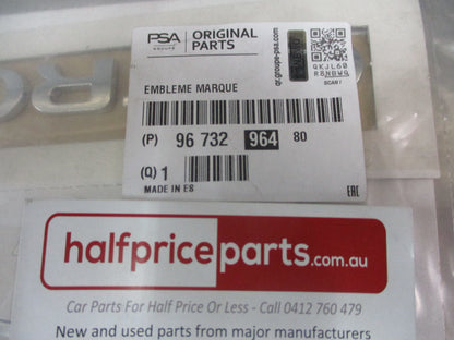 Citroen C4 Genuine Rear Tail Gate Emblem New Part