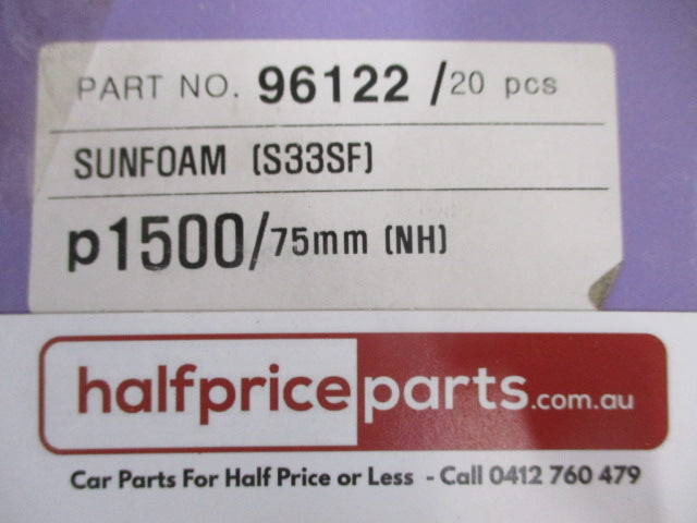 Sunfoam S33SF P1500/75mm Pack Of 20 New Part