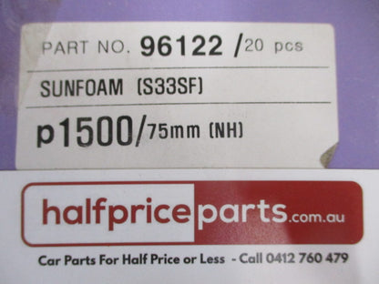 Sunfoam S33SF P1500/75mm Pack Of 20 New Part
